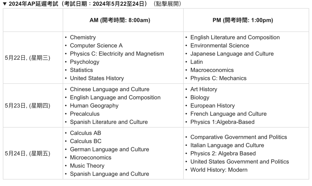 最新！中国香港及韩国2024年AP考试报名信息来啦！