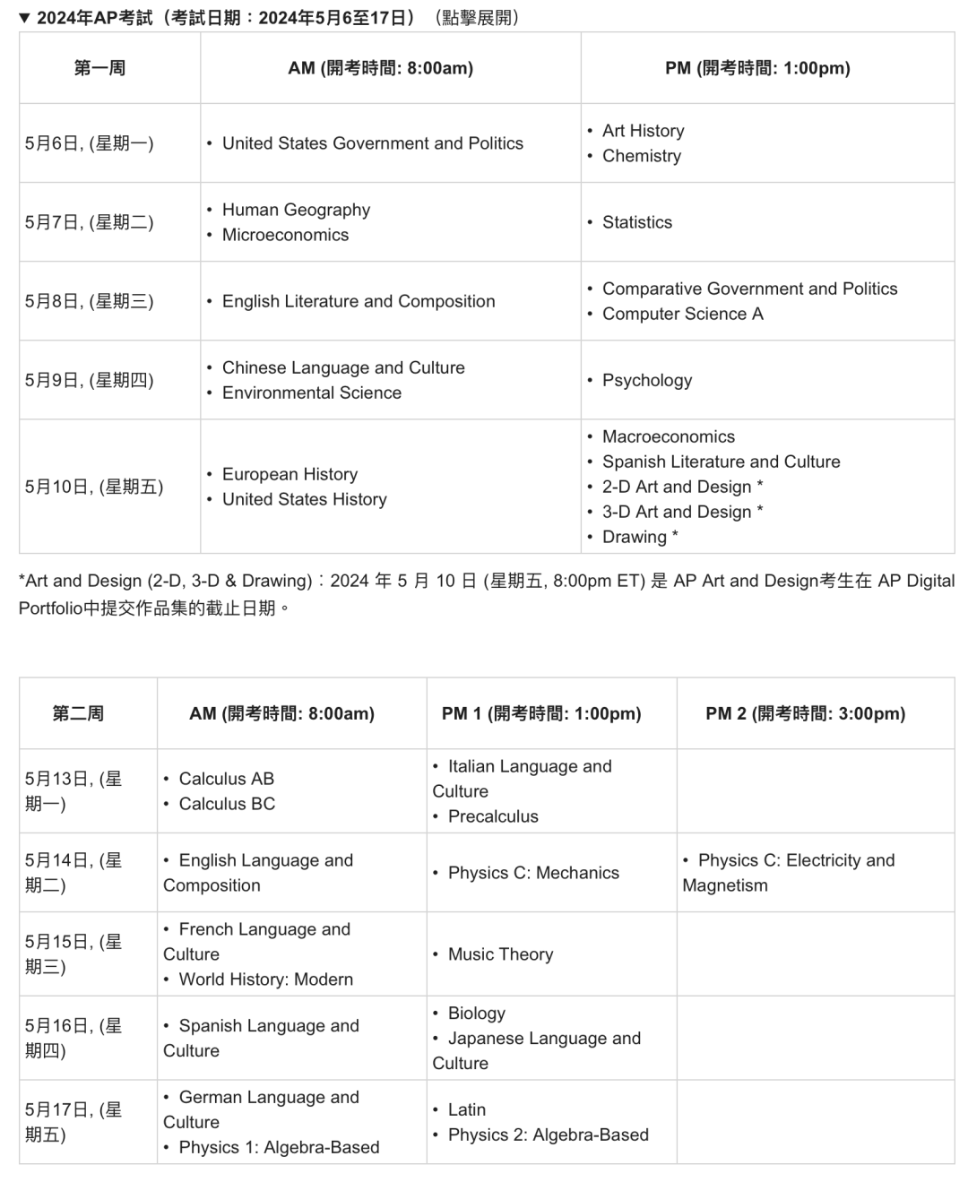 最新！中国香港及韩国2024年AP考试报名信息来啦！