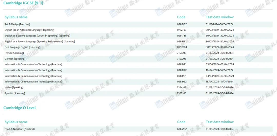 重磅！CAIE考试局最新考纲发布！内附2024夏季大考时间表！