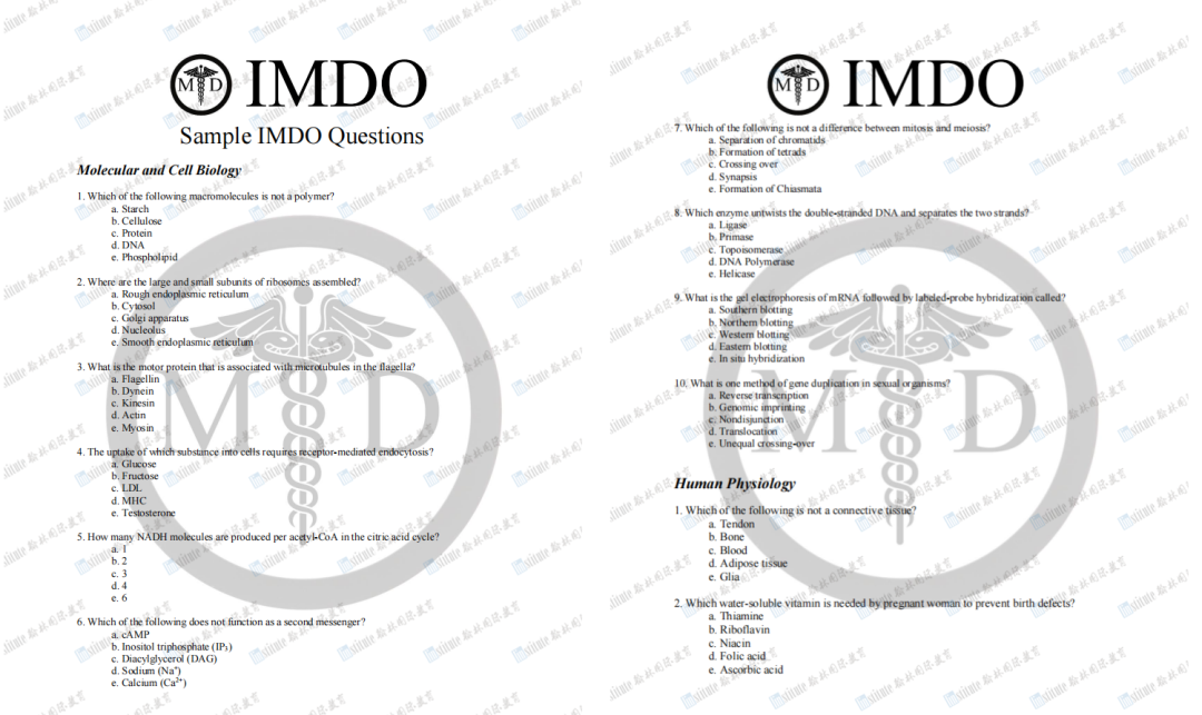 IMDO开启报名！生物医学er们如何做到有效备考？