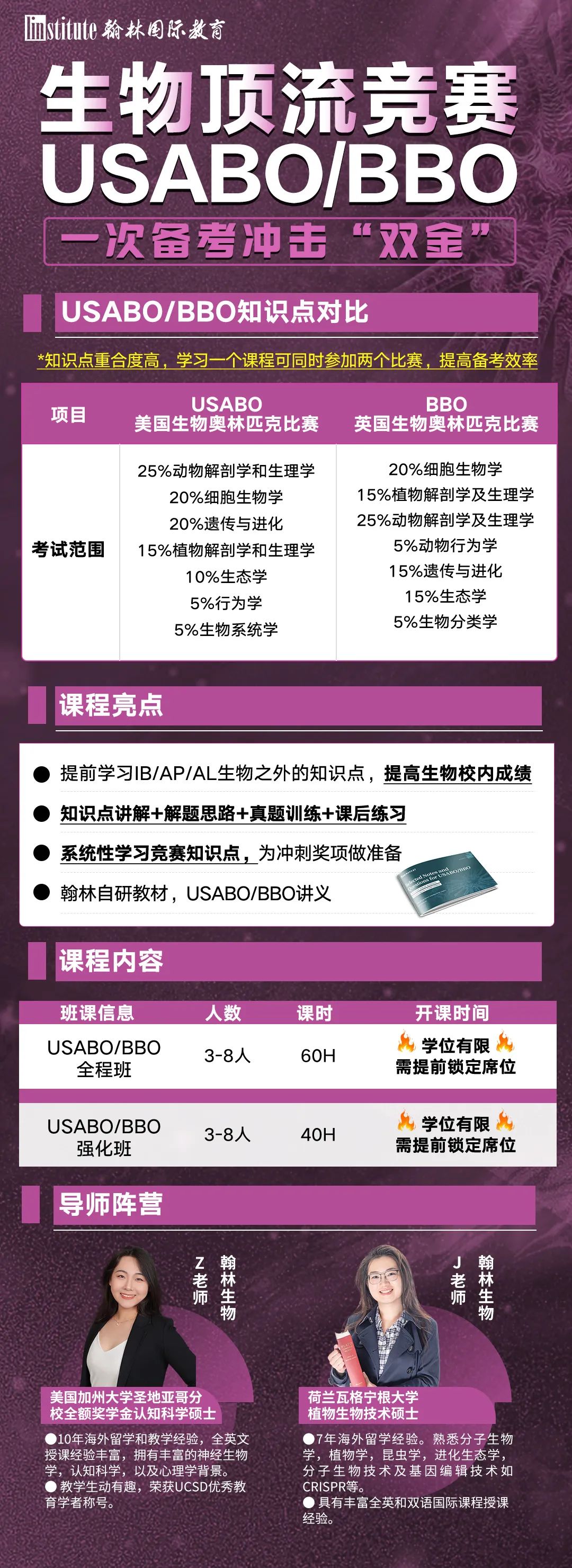 藤校超爱！2024下半年热门生物竞赛汇总！内附重磅福利等你来领！