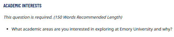 新出炉！埃默里大学公布2024-2025申请季补充文书题目！快提前准备起来！