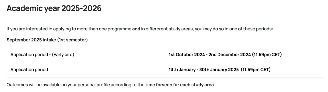 一文汇总！2025fall意大利米兰理工大学研究生申请要求！