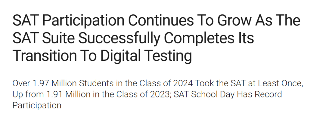 考生增6万，平均分却逐年下降？2024年SAT成绩报告发布：亚裔卷王再次登顶！