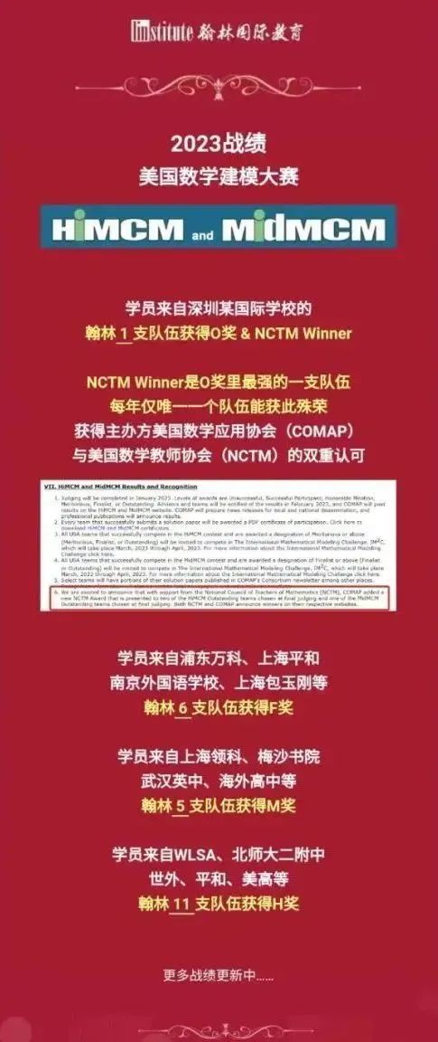 2025新赛季！IMMC&HIMCM数模竞赛即将开启！快和学霸队友一起冲O奖！