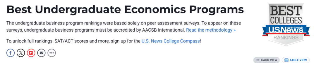 2025 U.S.News【经济学】【商科】排名出炉！MIT等4所名校共居经济学专业排名榜首！宾大商科专业排名再夺冠！