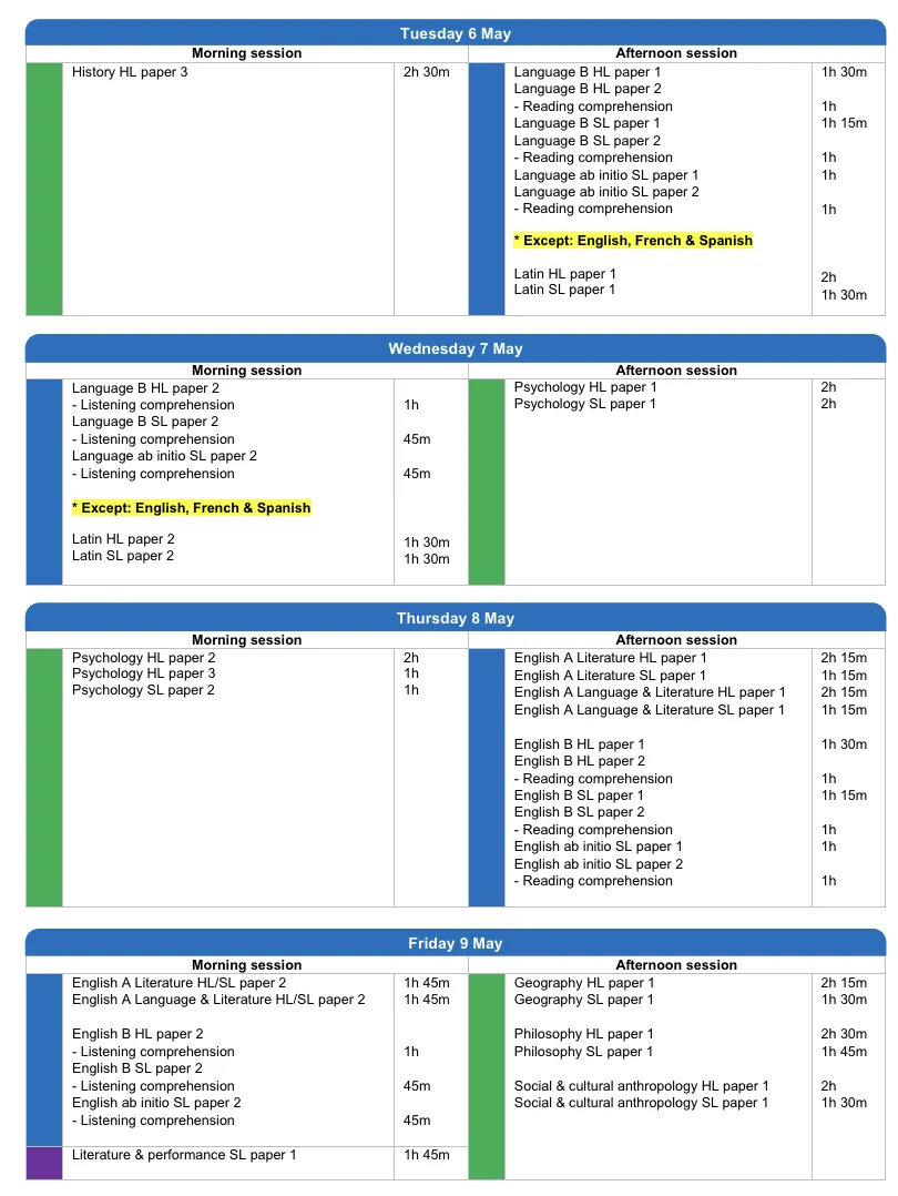2025年IB大考时间发布！附IB考纲更新说明！