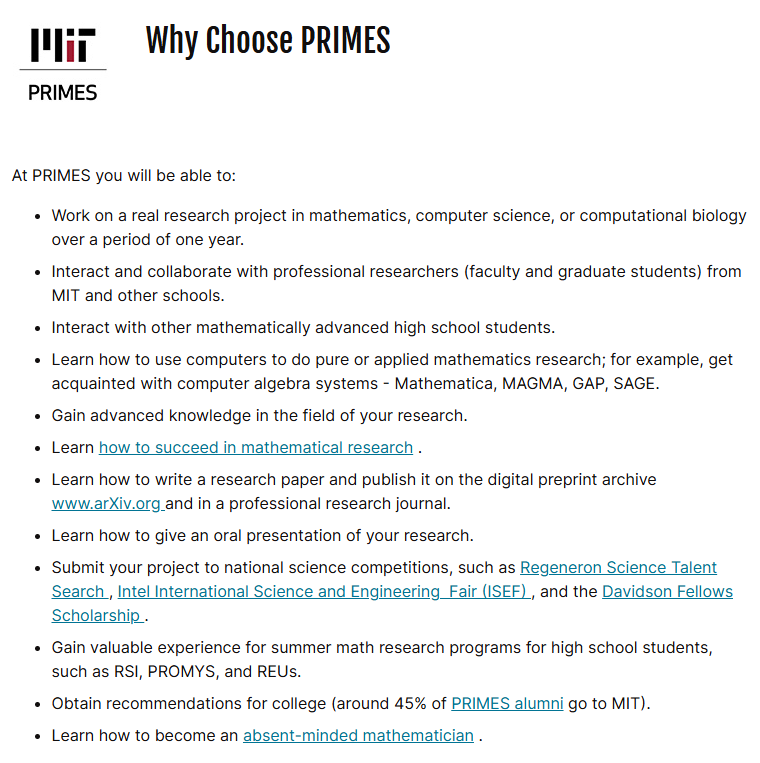 倒计时3天！2025 MIT PRIMES夏校报名即将截止！数学er通往“哈耶普斯麻”的捷径！