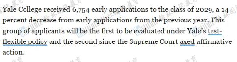重磅！耶鲁公布2025Fall早申数据！国际生申请暴跌30%！