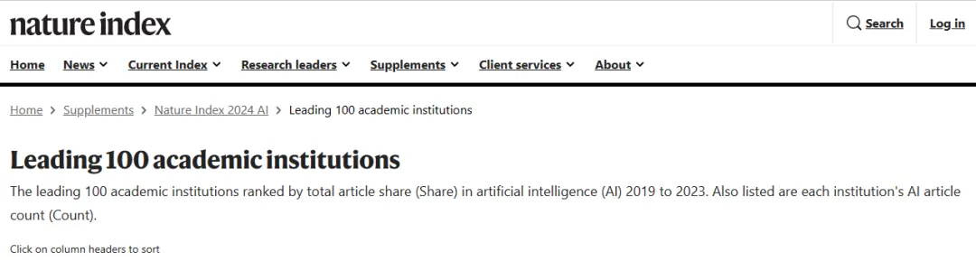 Nature期刊发布！各国家人工智能Top100大学有哪些？