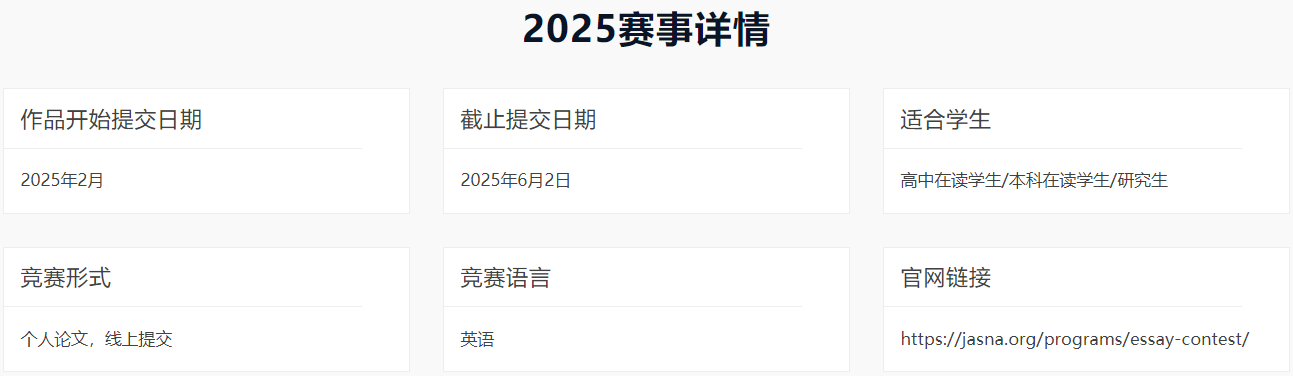 2025年简奥斯汀报名及比赛时间是什么？一文了解赛事规则！