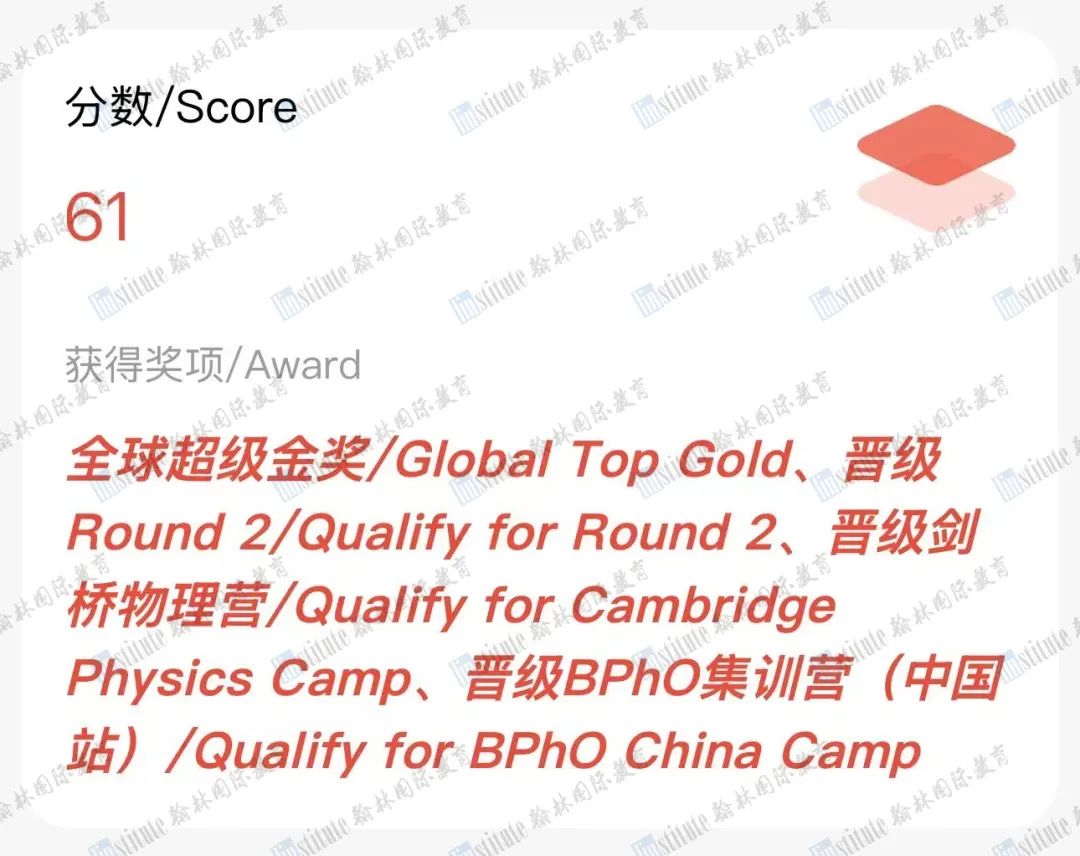 BPhO Round 1放榜！恭喜翰林学员斩获9枚超金、20枚金......狂揽61枚奖项！