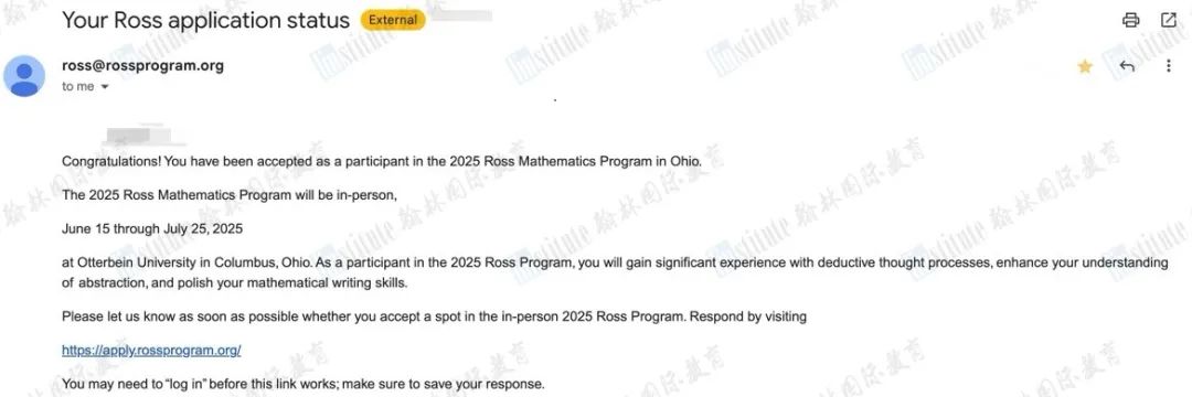 15%录取率突围！Raybet比分
1位学员入选ROSS罗斯数学营！