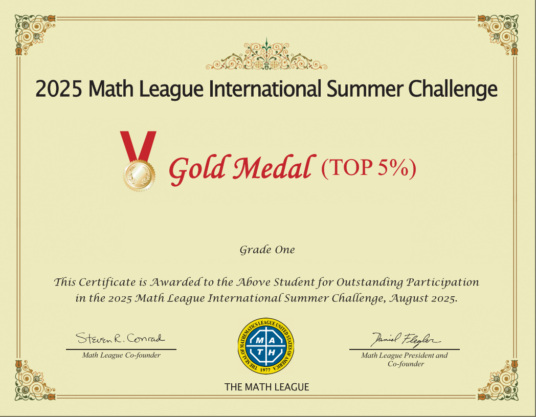 2025美国Math League夏季挑战赛报名开启！3年级起冲国际金奖！