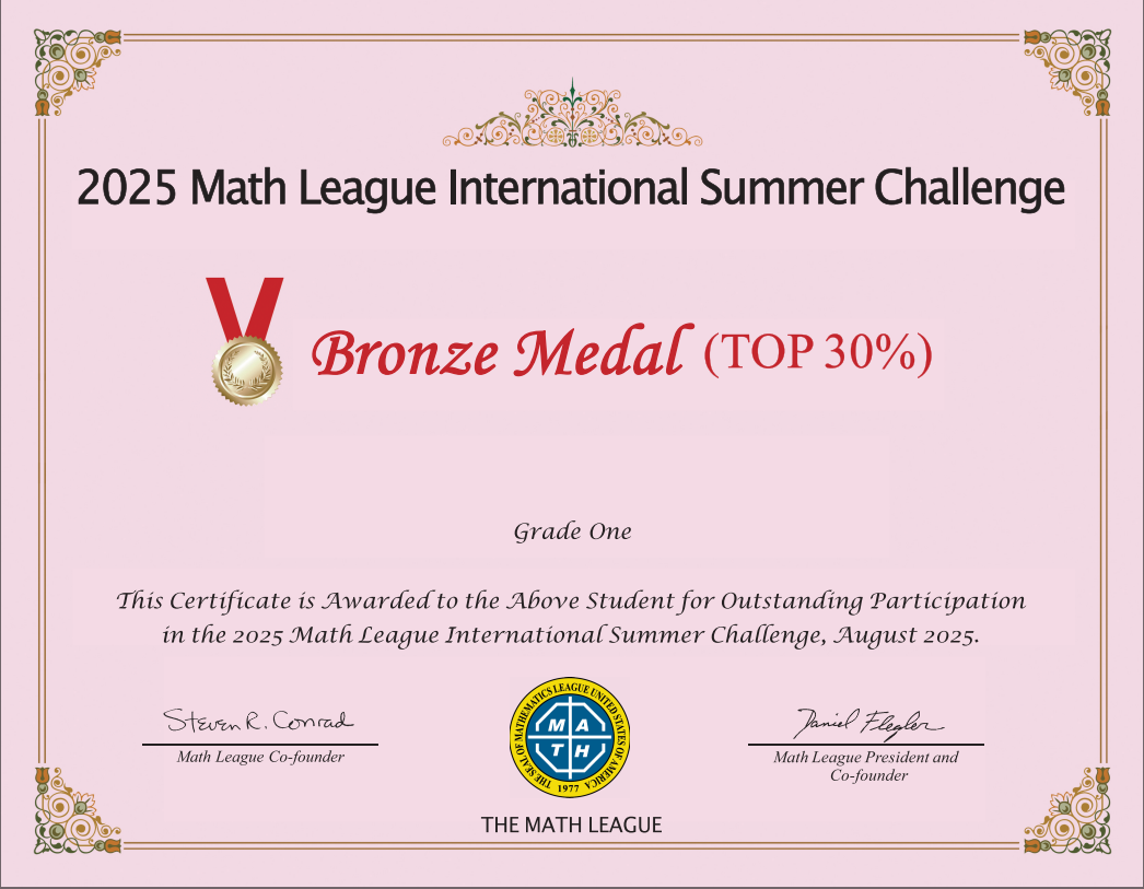2025美国Math League夏季挑战赛报名开启！3年级起冲国际金奖！