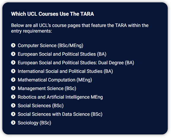 UCL新增TARA入学笔试！这些专业考生必考！从0到1保姆级备考攻略来了！