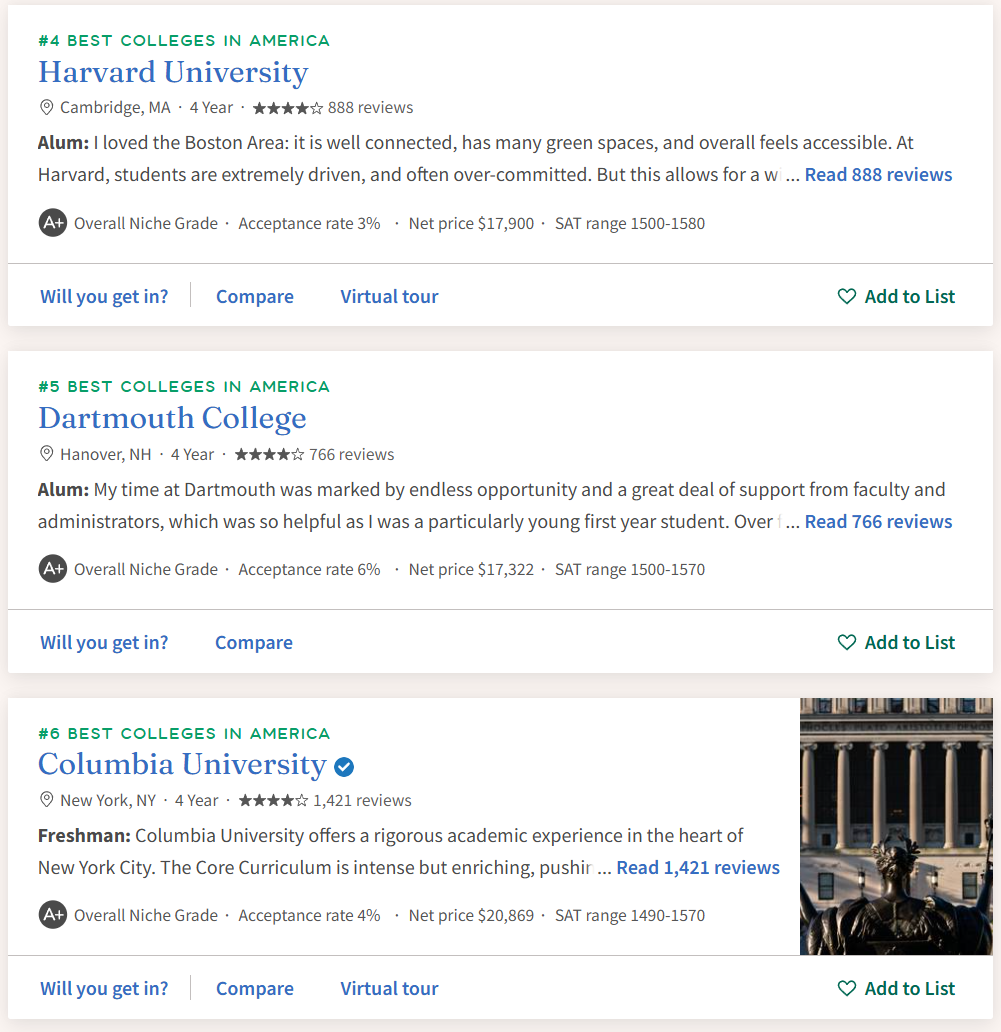 最新！Niche2026全美最佳大学排名出炉！MIT登顶榜首！