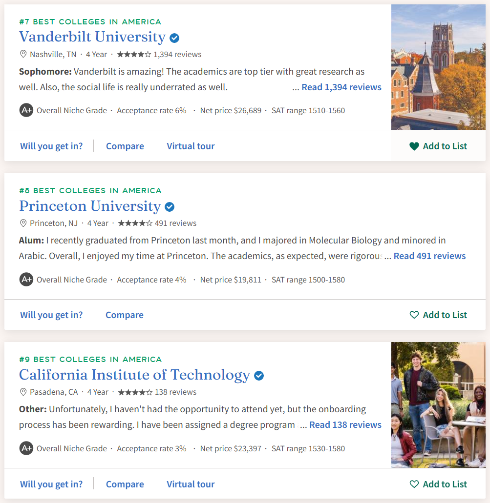 最新！Niche2026全美最佳大学排名出炉！MIT登顶榜首！