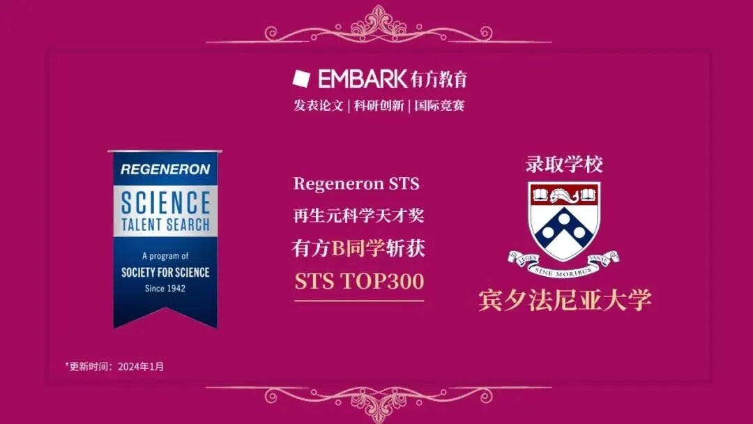 美高12年级必看！2025-26赛季再生元科学天才奖STS申请全攻略，TOP大学“隐形入场券”！