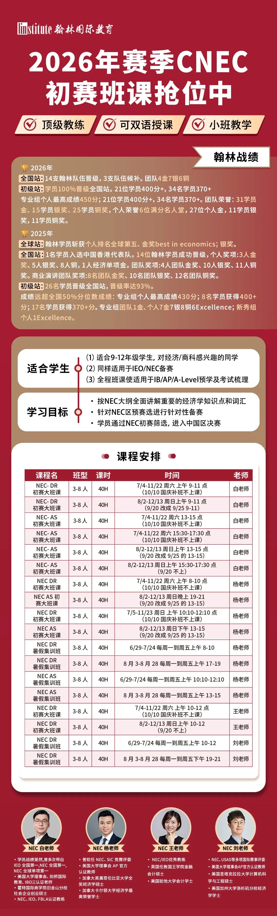 NEC经济学挑战新赛季开启！你的“经济学盟友”，等你共攀学术高峰！