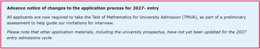 申请必看！2027年剑桥大学入学要求发布！新增专业、笔试更新、托福政策全解读！