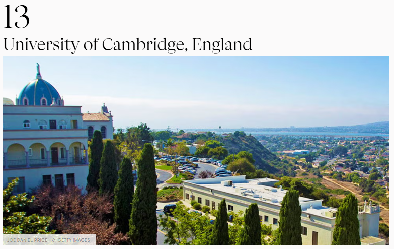 2026全球最美大学榜单出炉！藤校牛剑7所上榜，如何用“硬实力”叩开大门？