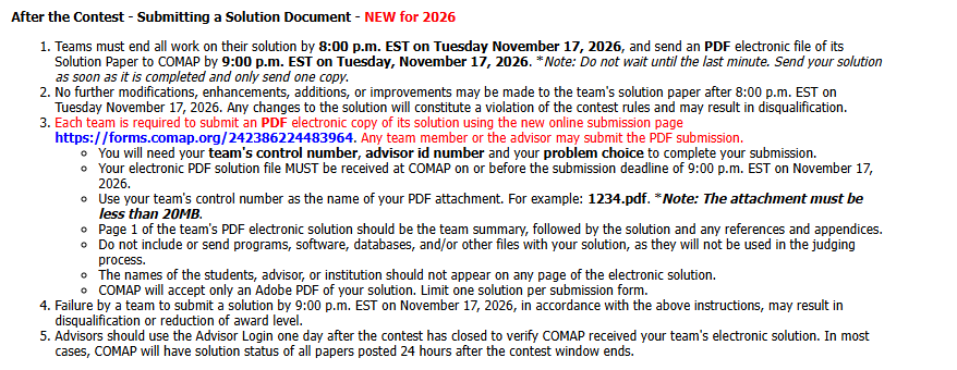可跨校组队？2026 HiMCM数模竞赛新规！AI使用政策/在线投稿流程更新！