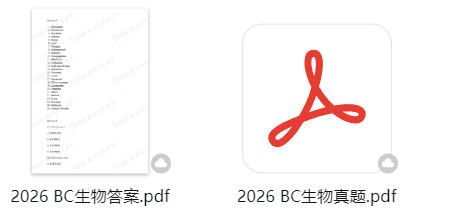 2026 英国生物挑战BC真题+答案免费领！提前布局BBO/USABO黄金备考期！