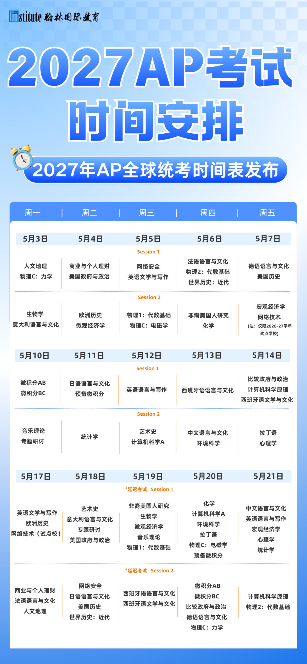 2027 AP考試迎來“史詩級”改革！全球分卷/機(jī)考落地/考綱重寫...